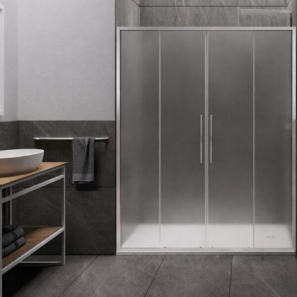 Box doccia SC2 Argento satinato &ndash; Relax- 1
