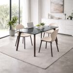 Tavolo 160x98 smoke vetro fume Calligaris